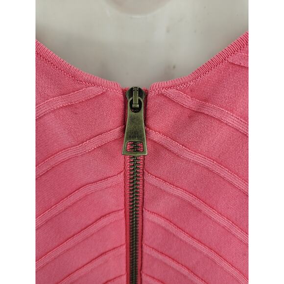 Ted Baker Loueli Cross Front Pleated Midi Dress Coral Size 3 US 10-12 - Picture 12 of 16